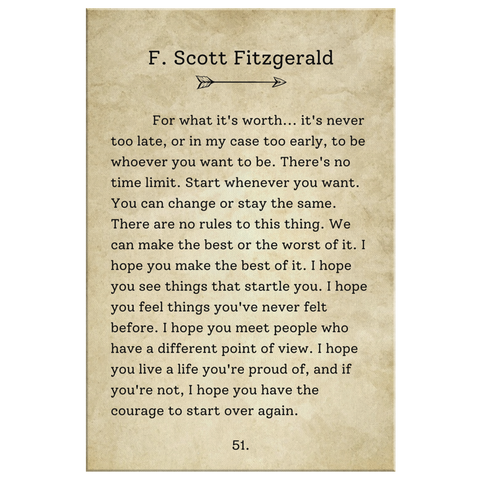 F. Scott Fitzgerald Quote