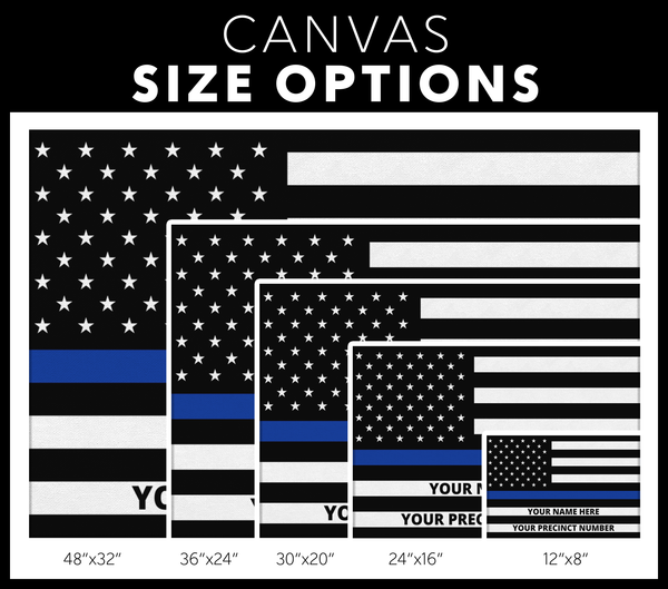 Personalized - Thin Blue Line Flag