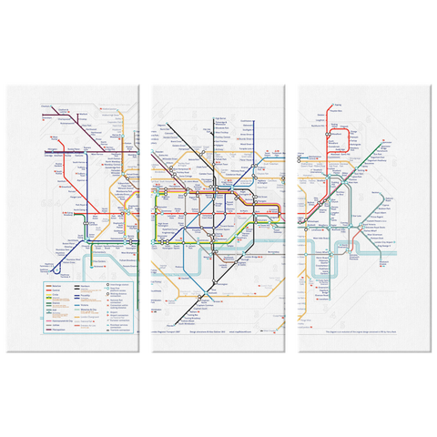 London Underground Map - 3 Piece