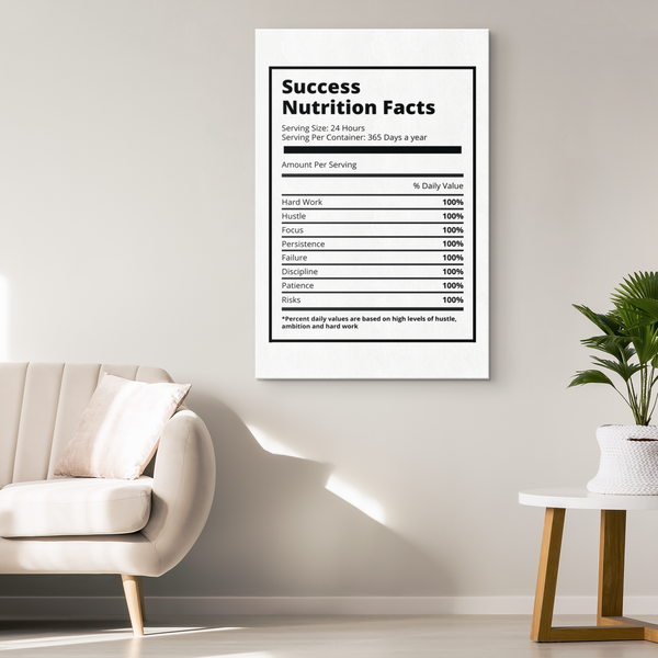 Success Nutrition Facts - White