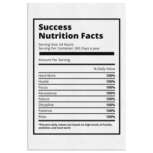 Success Nutrition Facts - White